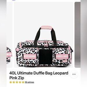 🐾 RARE & DISCONTINUED: WOLFpak 40L Ultimate Duffle – Leopard Pink Zip